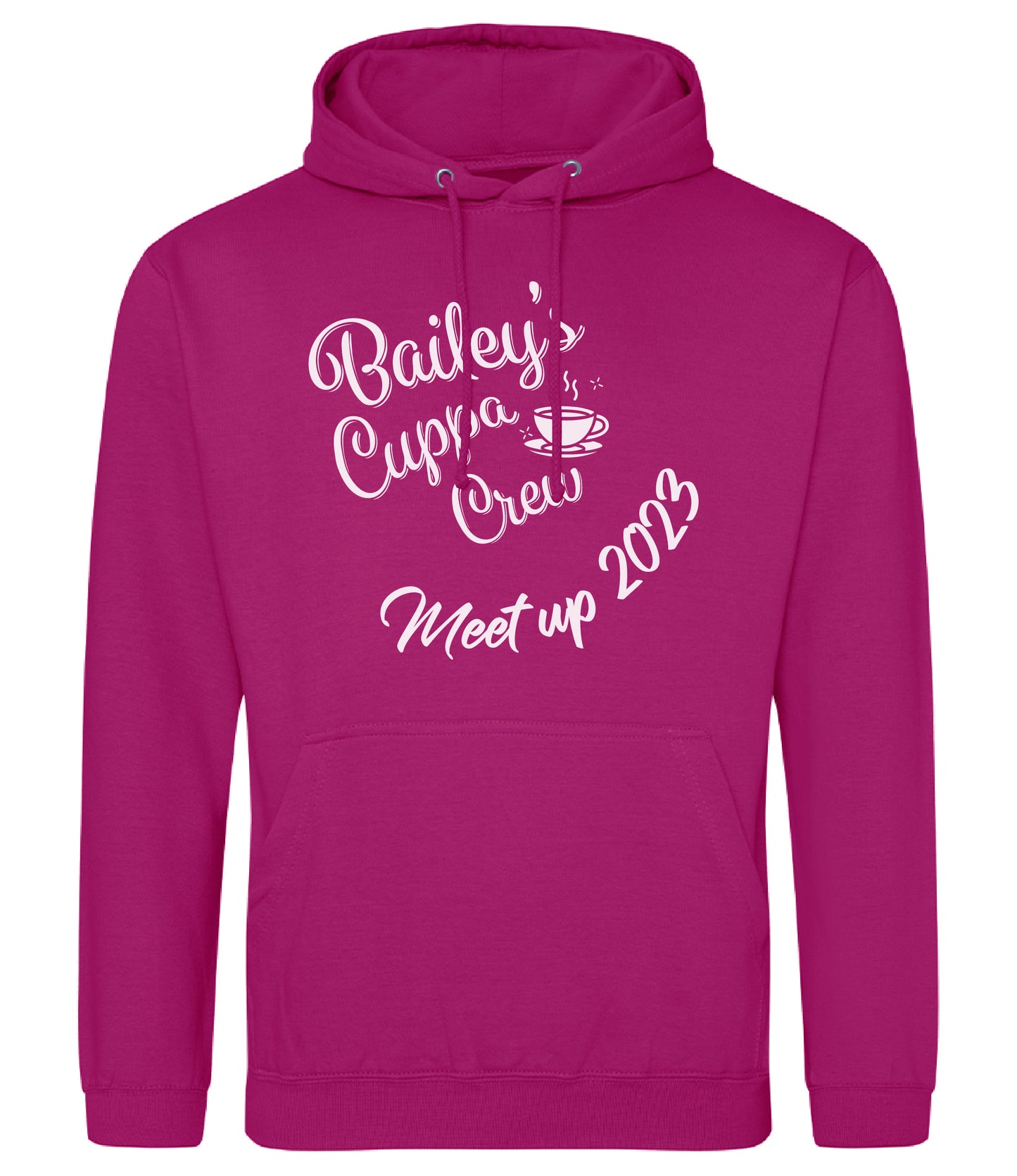 Bailey's Cuppa Crew Meet Up 2023 Large Logo Hoodie