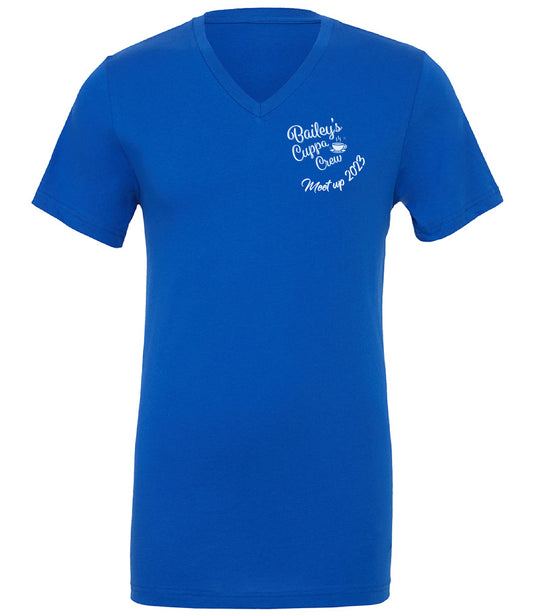 Bailey's Cuppa Crew Meet Up 2023 Chest Logo V-Neck T-Shirt