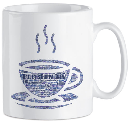Bailey's Cuppa Crew Special Edition Wording Design Mug