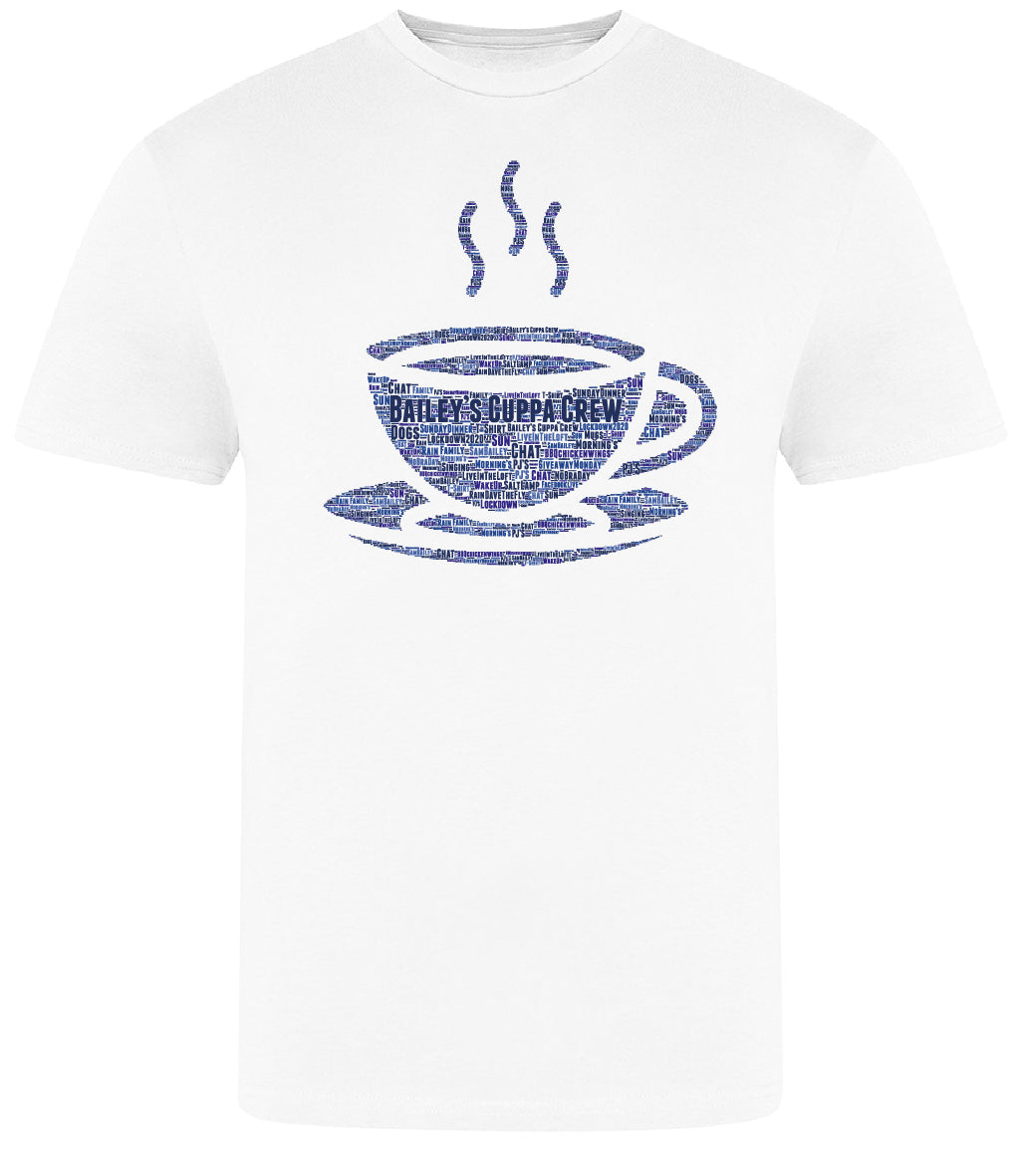 Bailey's Cuppa Crew Special Edition Wording Design T-Shirt